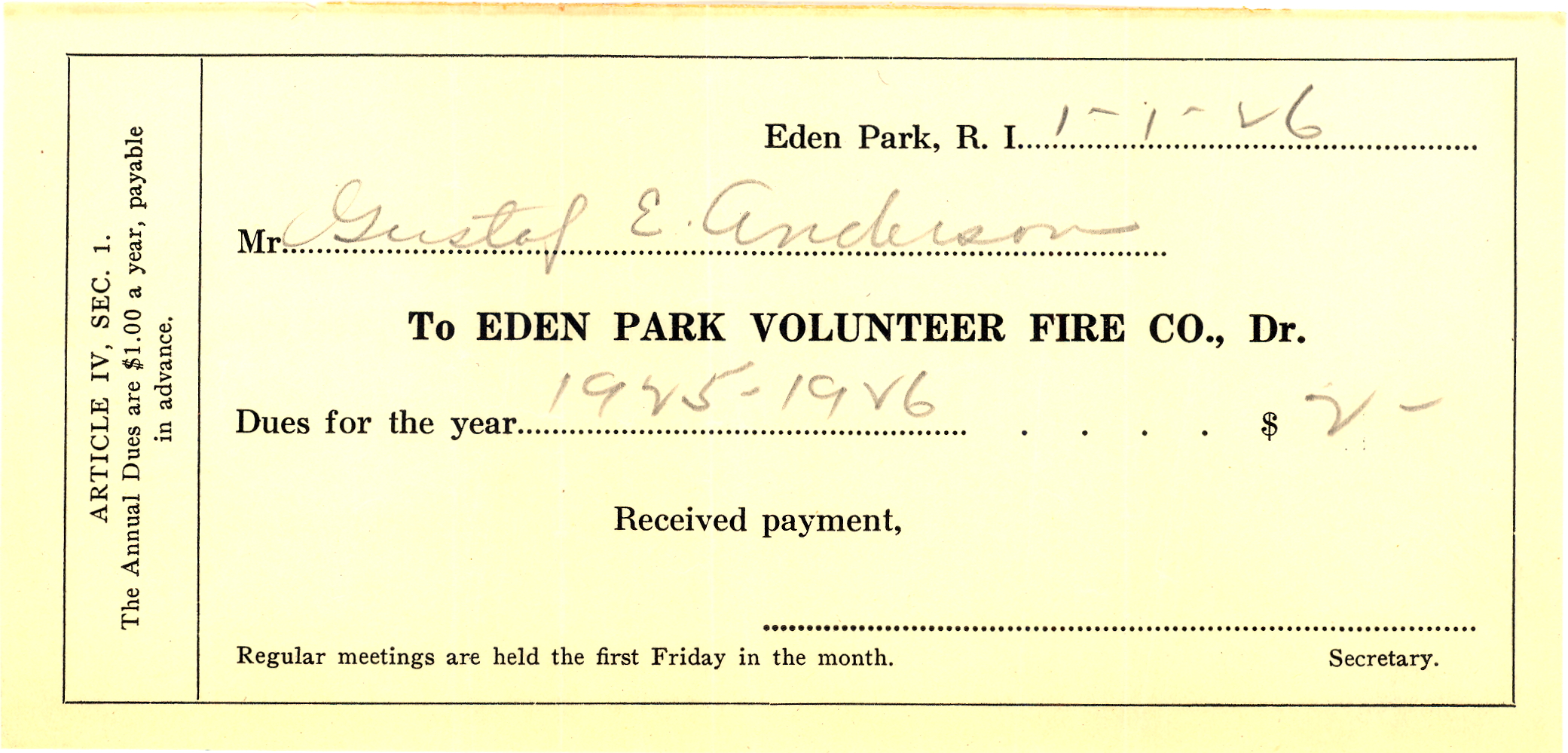 Eden Park Fire Company Cranston Volunteer Firefighters Museum